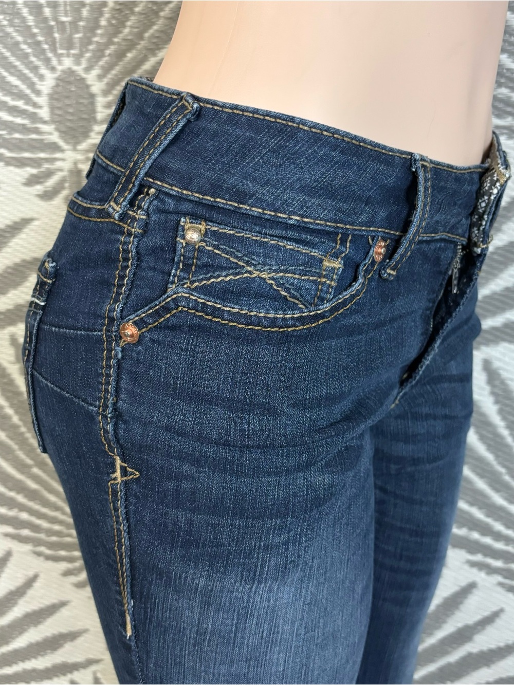 Ariat REAL Rosa Boot Jeans Dark Wash Stretch Western Denim 27S - Picture 6 of 16